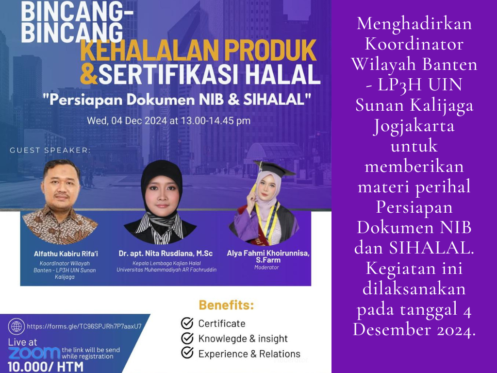 Alfathu Kabiru Rifa'i Pembicara Halal UNIMAR